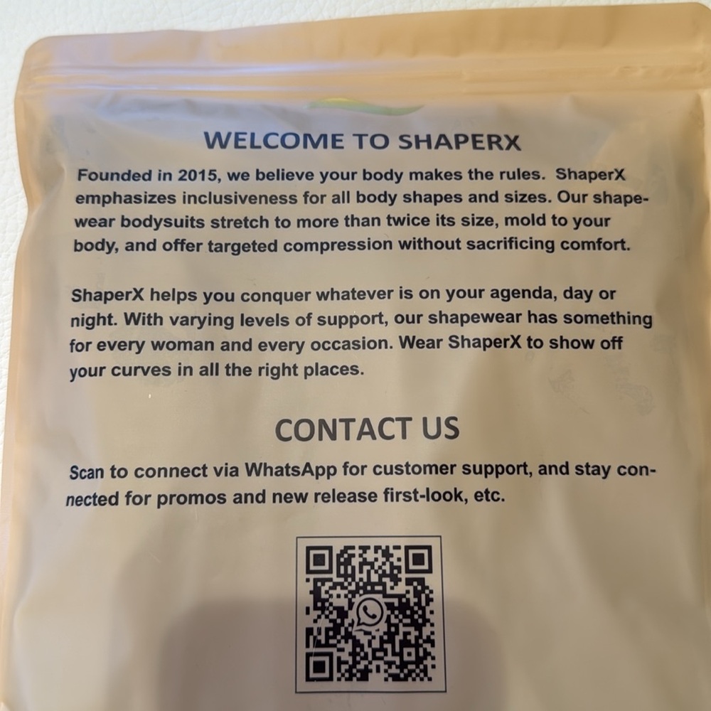 ShaperX shape wear.  Black.  Size s/m. - Picture 5 of 5